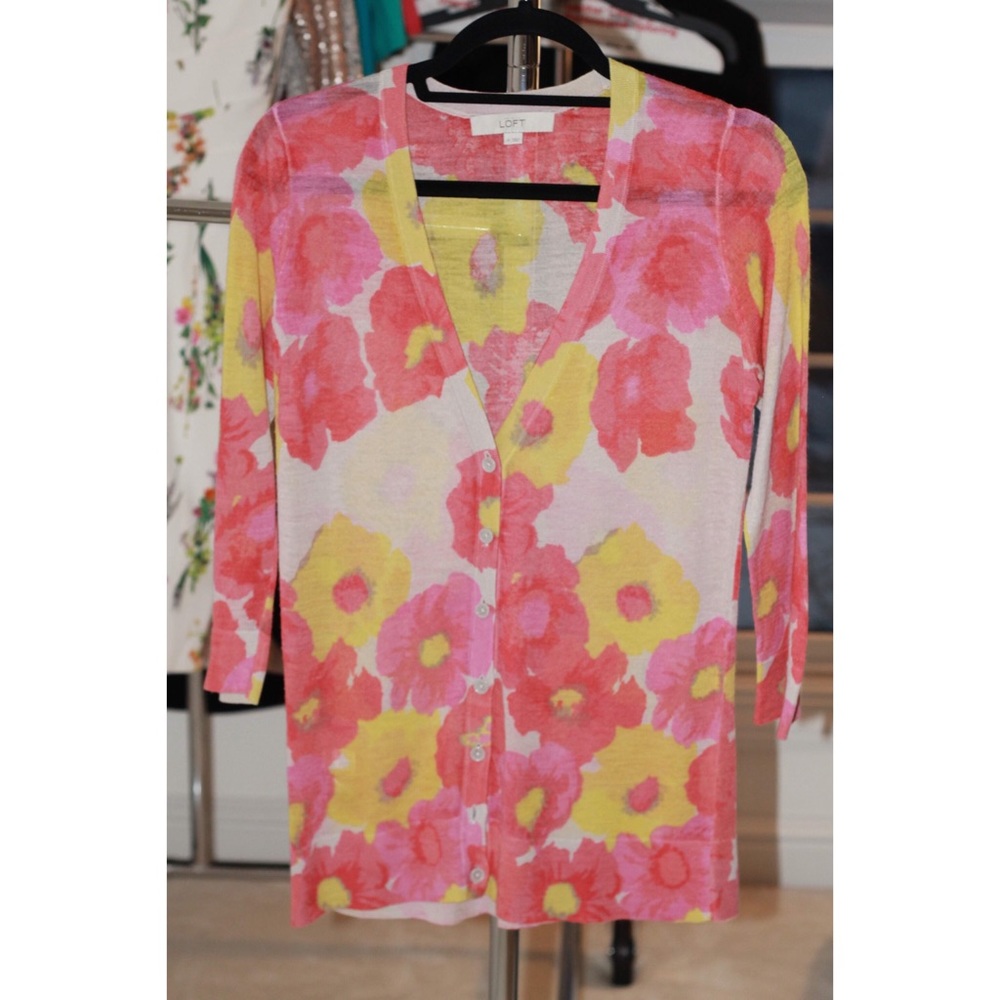 Loft Floral Cardigan